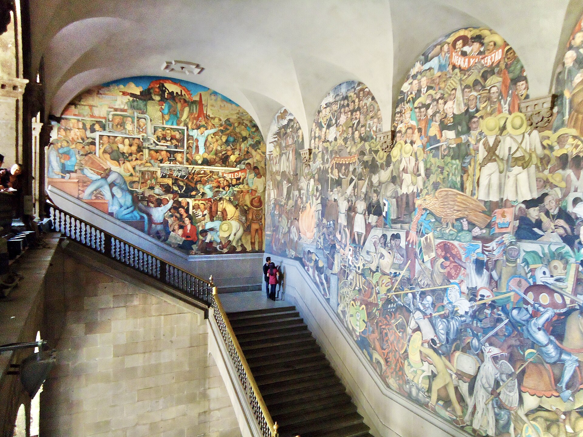 The History of Mexico murals by Diego Rivera, National Palace