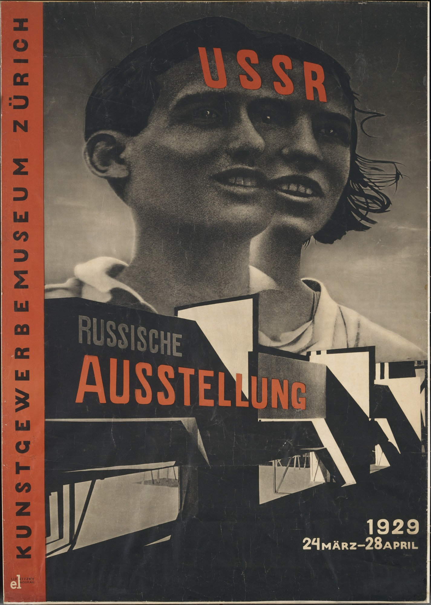 USSR Russische Ausstellung poster by El Lissitzky, 1929