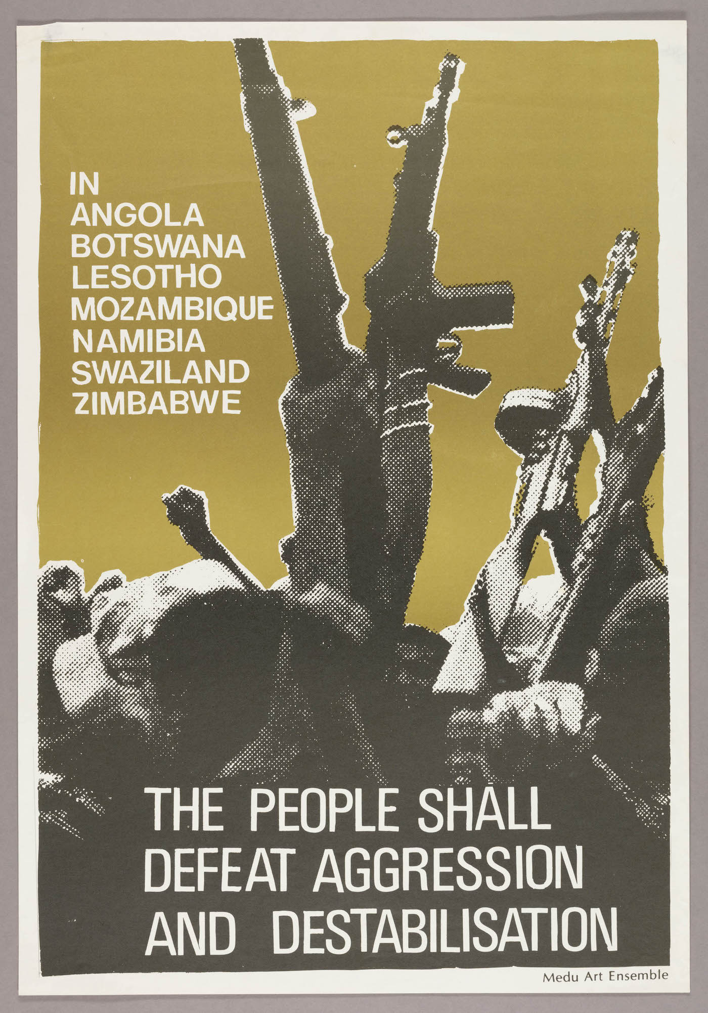 The People Shall Defeat Aggression, Medu Art Ensemble poster